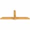 Ekena Millwork Eugene Rough Sawn Timber Gable Bracket, Western Red Cedar, 84"W x 35"H x 4"D x 6"F, 10/12 Pitch GBW084X35X0406EUG00RWR - alternate 2